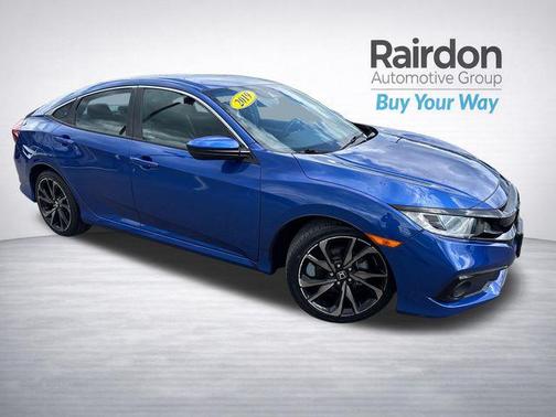 Aegean Blue Metallic 2021 Honda Civic Sport