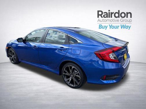 Aegean Blue Metallic 2021 Honda Civic Sport