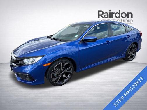 Aegean Blue Metallic 2021 Honda Civic Sport