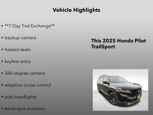 2025 Honda Pilot TrailSport