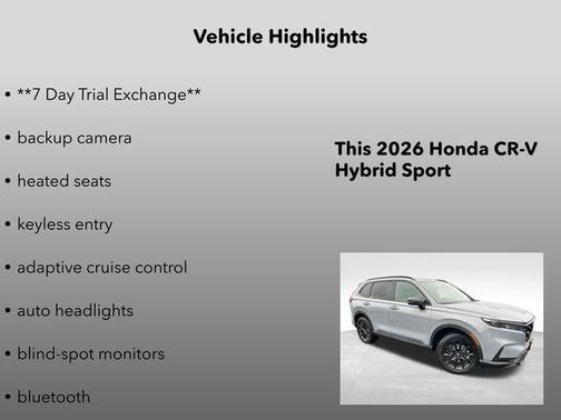 2026 Honda CR-V Hybrid Sport AWD