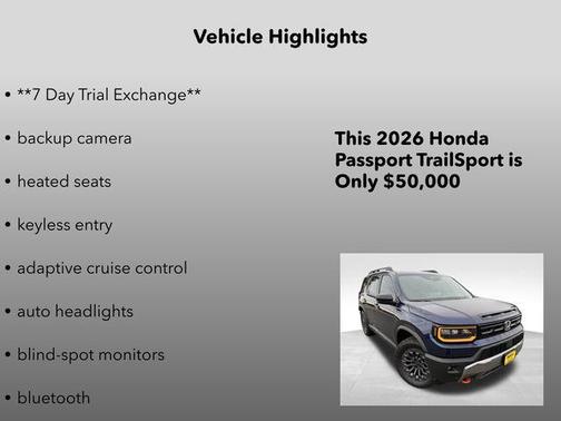 2026 Honda Passport AWD TrailSport