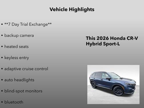 2026 Honda CR-V Hybrid Sport-L AWD