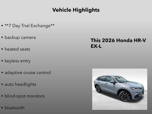 Urban Gray Pearl 2026 Honda HR-V EX-L