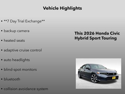 2026 Honda Civic Hybrid Sport Touring