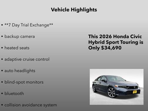 2026 Honda Civic Hybrid Sport Touring