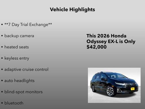 2026 Honda Odyssey EX-L