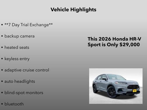 2026 Honda HR-V AWD Sport
