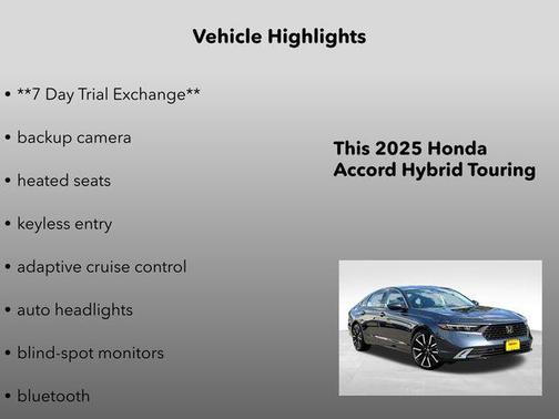 2025 Honda Accord Hybrid Touring
