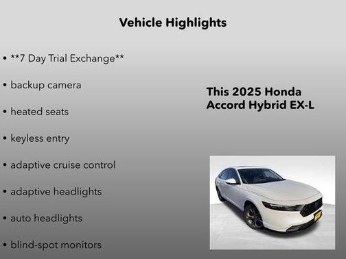 2025 Honda Accord Hybrid EX-L