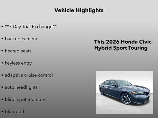 2026 Honda Civic Hybrid Sport Touring