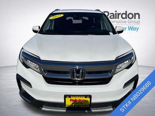 Platinum White Pearl 2022 Honda Pilot Touring 8-Passenger