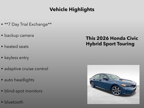2026 Honda Civic Hybrid Sport Touring