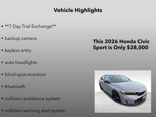 2026 Honda Civic Sport