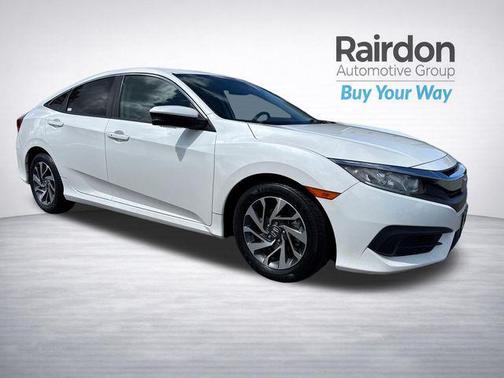 White 2018 Honda Civic EX