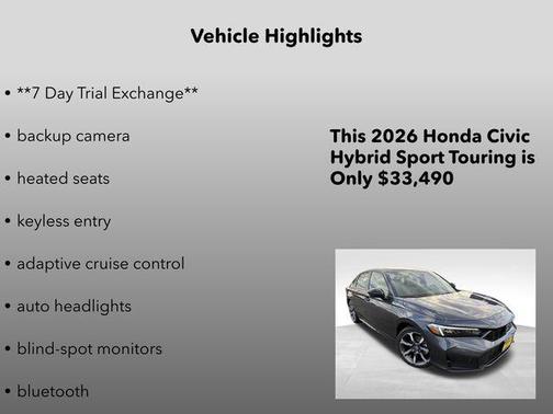 2026 Honda Civic Hybrid Sport Touring