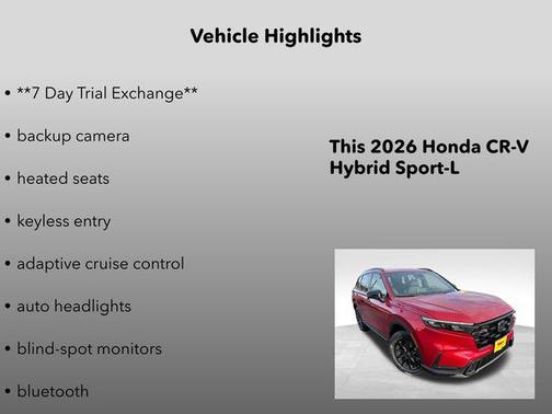 2026 Honda CR-V Hybrid Sport-L AWD