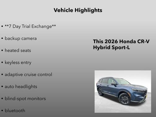 2026 Honda CR-V Hybrid Sport-L AWD