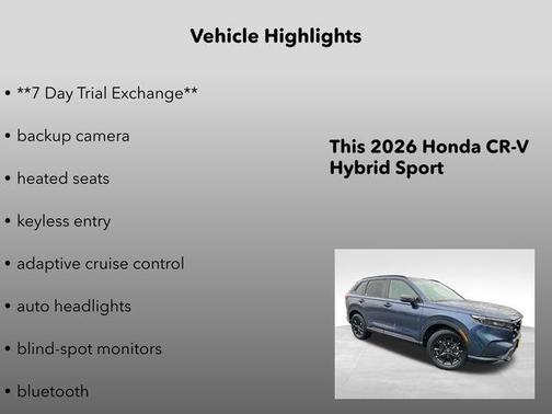 2026 Honda CR-V Hybrid Sport AWD