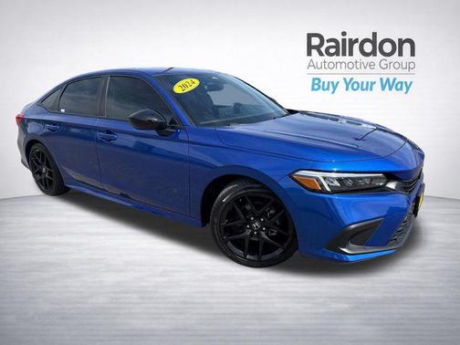 Aegean Blue Metallic 2024 Honda Civic Sport