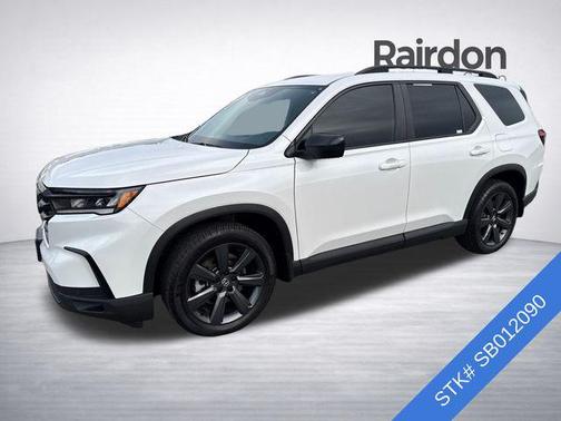 Platinum White Pearl 2025 Honda Pilot Sport