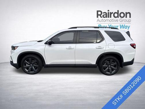 Platinum White Pearl 2025 Honda Pilot Sport
