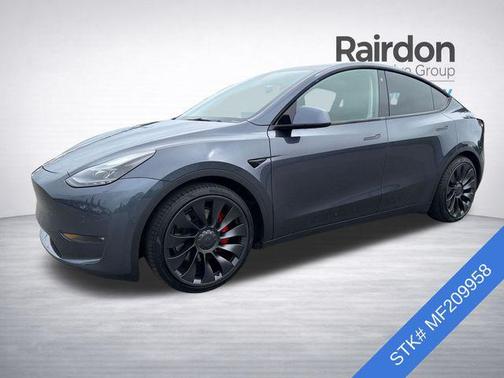Midnight Silver Metallic 2021 Tesla Model Y Performance Dual Motor All-Wheel Drive