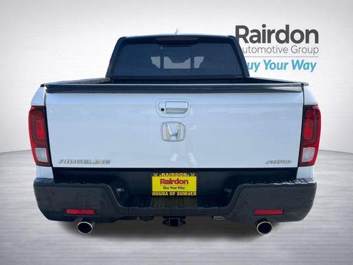 Platinum White Pearl 2023 Honda Ridgeline Black
