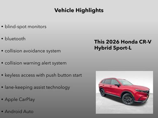 2026 Honda CR-V Hybrid Sport-L AWD