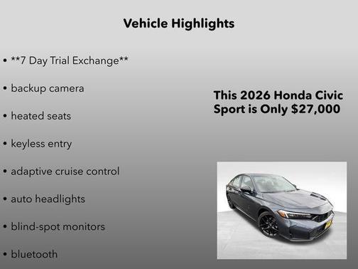 2026 Honda Civic Sport