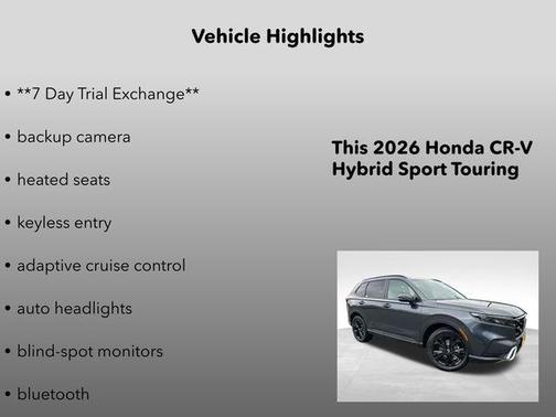 2026 Honda CR-V Hybrid Sport Touring AWD