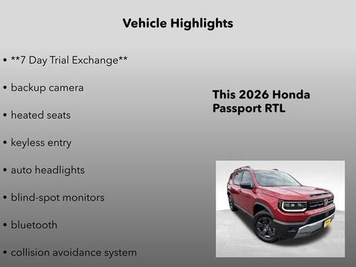 2026 Honda Passport AWD RTL