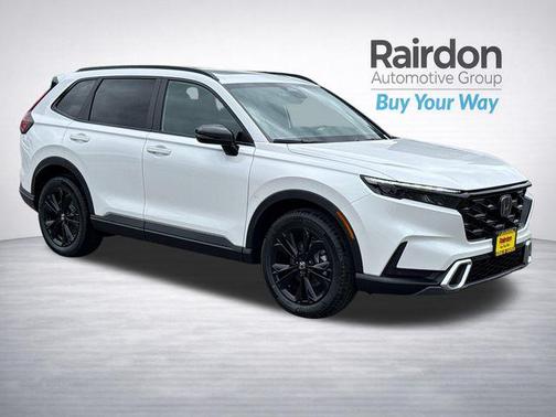 Platinum White Pearl 2026 Honda CR-V Hybrid Sport Touring AWD