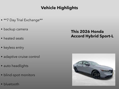 Urban Gray Pearl 2026 Honda Accord Hybrid Sport-L