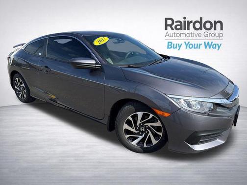 Modern Steel Metallic 2017 Honda Civic LX-P