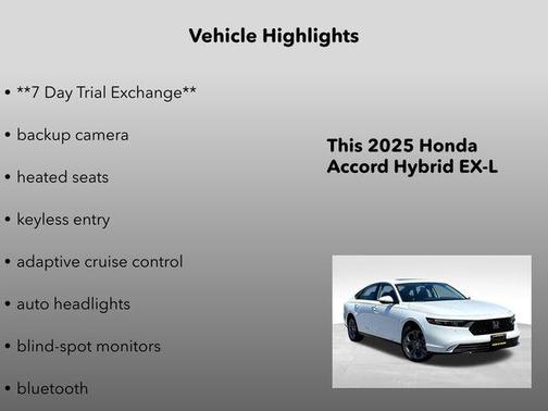 2025 Honda Accord Hybrid EX-L