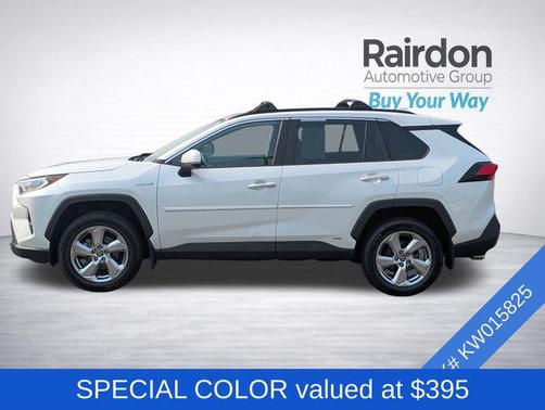 Super White 2019 Toyota RAV4 Hybrid Limited