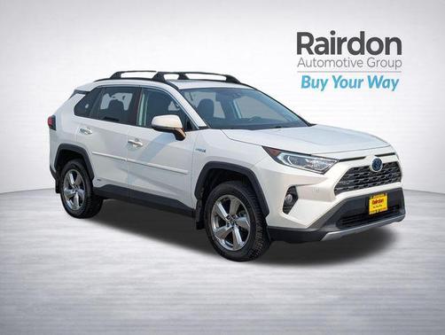 Super White 2019 Toyota RAV4 Hybrid Limited