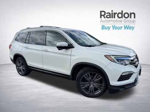 White Diamond Pearl 2016 Honda Pilot Touring