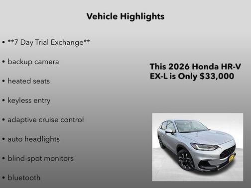 2026 Honda HR-V EX-L