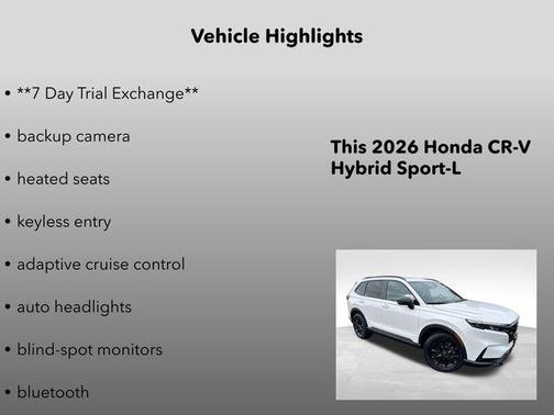 2026 Honda CR-V Hybrid Sport-L AWD