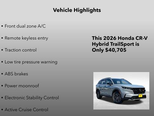 2026 Honda CR-V Hybrid TrailSport AWD