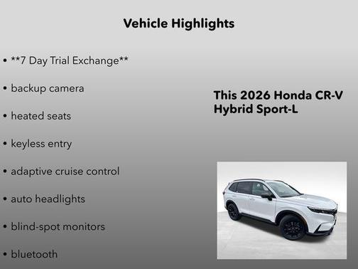 2026 Honda CR-V Hybrid Sport-L AWD