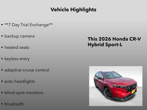 2026 Honda CR-V Hybrid Sport-L AWD