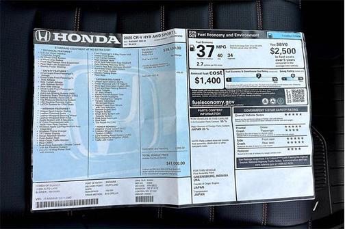 2025 Honda CR-V Hybrid Sport-L