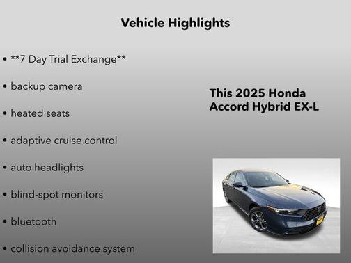 2025 Honda Accord Hybrid EX-L