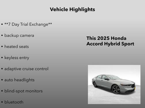 2025 Honda Accord Hybrid Sport