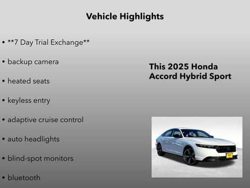 2025 Honda Accord Hybrid Sport