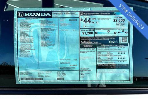 2025 Honda Accord Hybrid Base