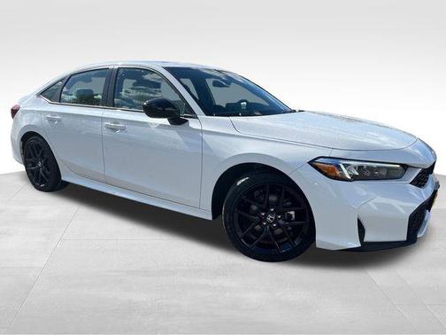 Platinum White Pearl 2026 Honda Civic Hybrid Sport
